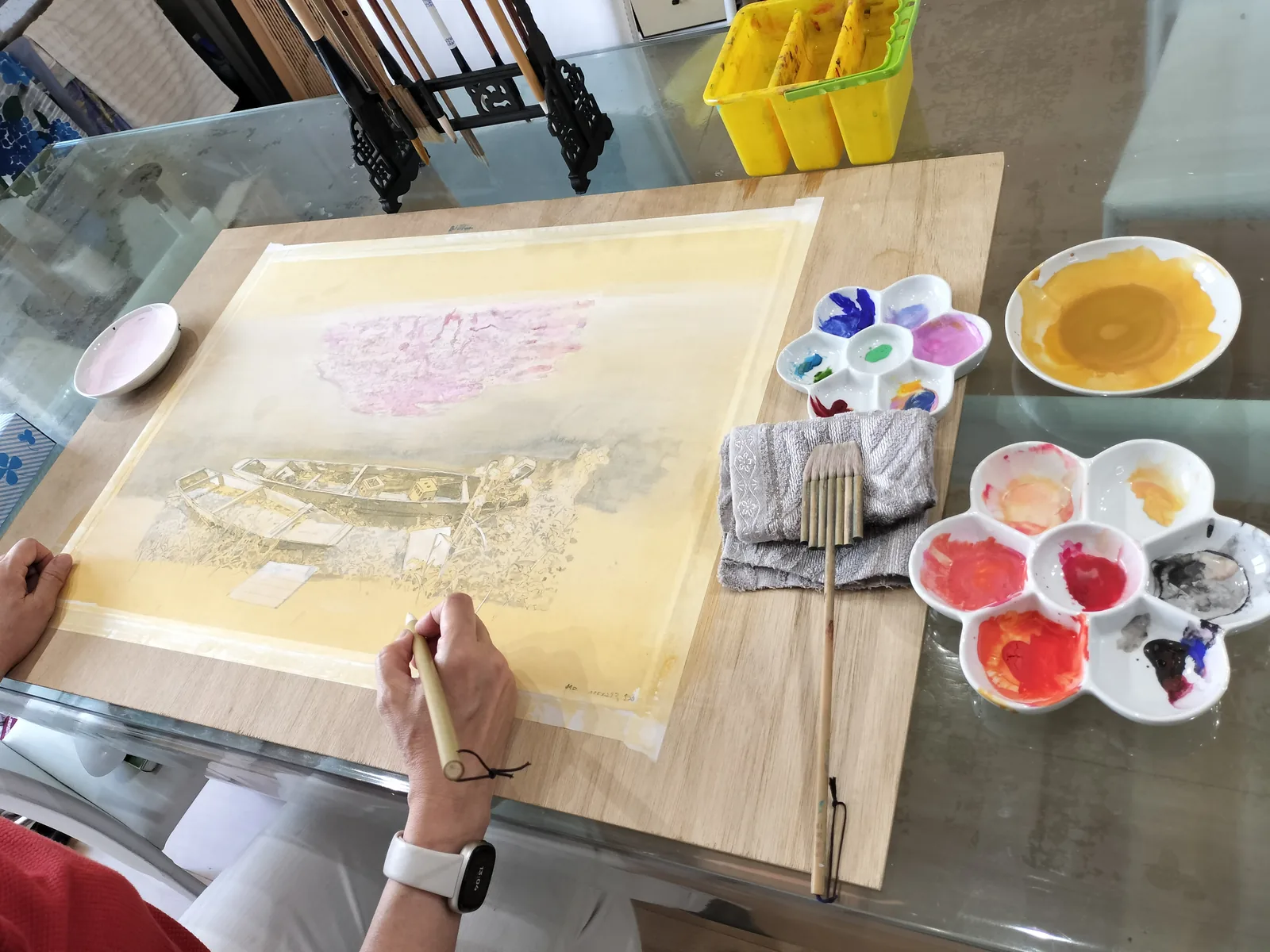 大久保信子 作品・制作風景 1